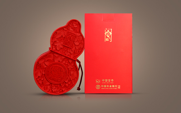 中国农业银行猪年礼品盒树脂工艺品定制